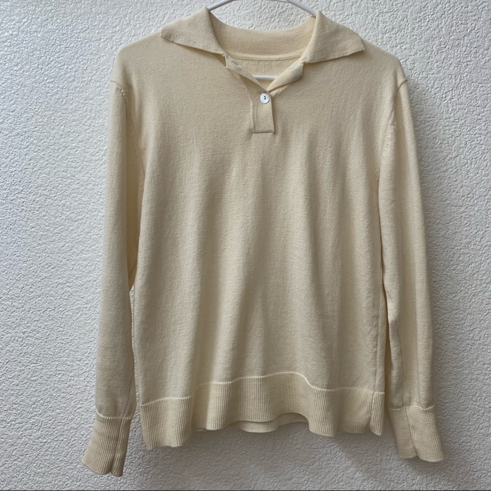Mango Collared Long Sleeve Polo Shirt